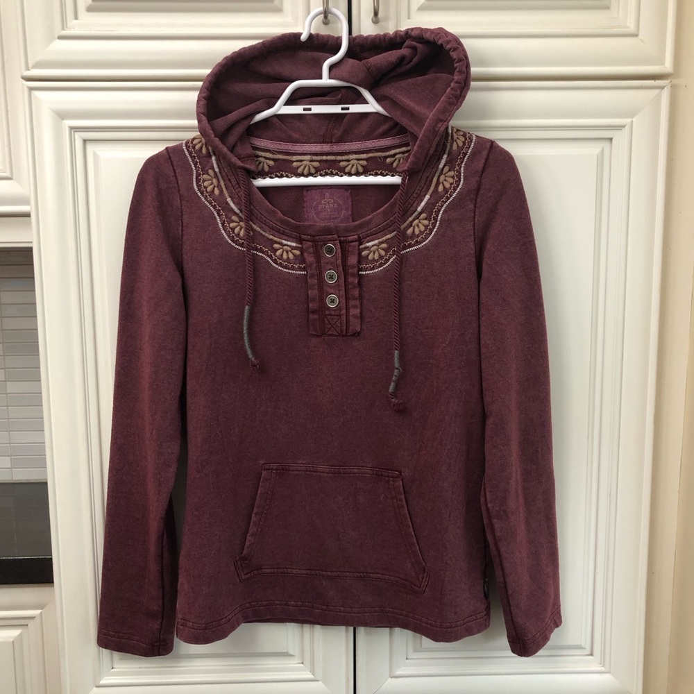 Prana women’s embroidered hoodie